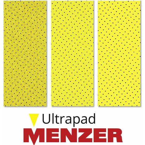 MENZER Ultrapad Disques abrasifs auto-agrippants, 406 mm, p. Monobrosses, Corindon supérieur blanc (Lot de 10) G120