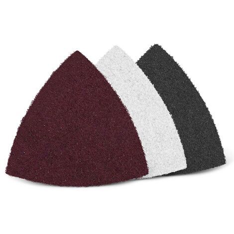 MENZER Fleece Abrasifs non tissés, 93 mm, p. Ponceuses delta, Non-tissé (Lot de 10), ultra fin (env. G 600) (1/5)