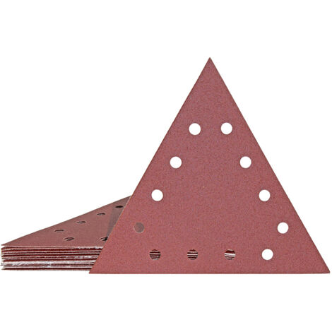 MioTools Fox Disques abrasifs auto-agrippants, 290 x 250 mm, 12 trous, p. Ponceuses à plâtre, Corindon normal (Lot de 10) G16