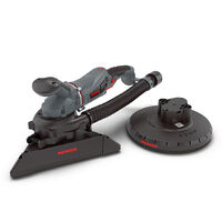 Menzer – Ponceuse girafe compacte 710W – Système de têtes interchangeables – Plateau Ø 225 mm – Vitesse de rotation 1000-1950 min-1 – Faible émission de poussière