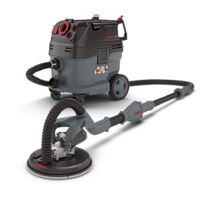 Menzer – Ponceuse girafe LHS 225 – Aspirateur de sécurité VCM 530 PRO – 710W – Ø 225mm – Système d'aspiration directe pour travaux à sec