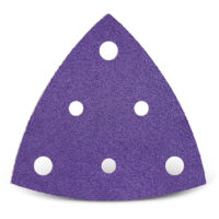 MENZER Titanium HD Feuilles abrasives auto-agrippantes, 82 mm, 6 trous, p. Ponceuses delta, Mix céramique (Lot de 50) G180