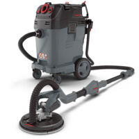 MENZER Ponceuse Girafe LHS 225 & Aspirateur de Sécurité (Aspirateur Eau et Poussière) VCL 550 PRO, avec Kit d’Abrasifs