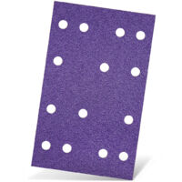 MENZER Titanium HD Feuilles abrasives auto-agrippantes, 133 x 80 mm, 14 trous, p. Ponceuses vibrantes, Mix céramique (Lot de 50) G600