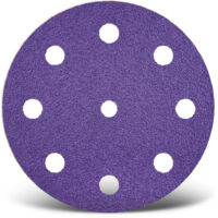 MENZER Titanium HD Disques abrasifs auto-agrippants, 125 mm, 9 trous, p. Ponceuses excentriques, Mix céramique (Lot de 50) G400
