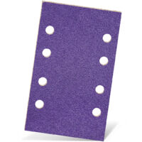 MENZER Titanium HD Feuilles abrasives auto-agrippantes, 133 x 80 mm, 8 trous, p. Ponceuses vibrantes, Mix céramique (Lot de 50) G180