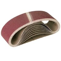Lot De 10 Bandes Abrasives 75x457 Mm Grain P120 - Ponceuses à Bande