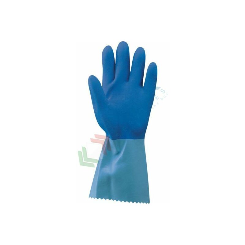 Guanti lunghi da lavoro NITRILE BLU 33cm