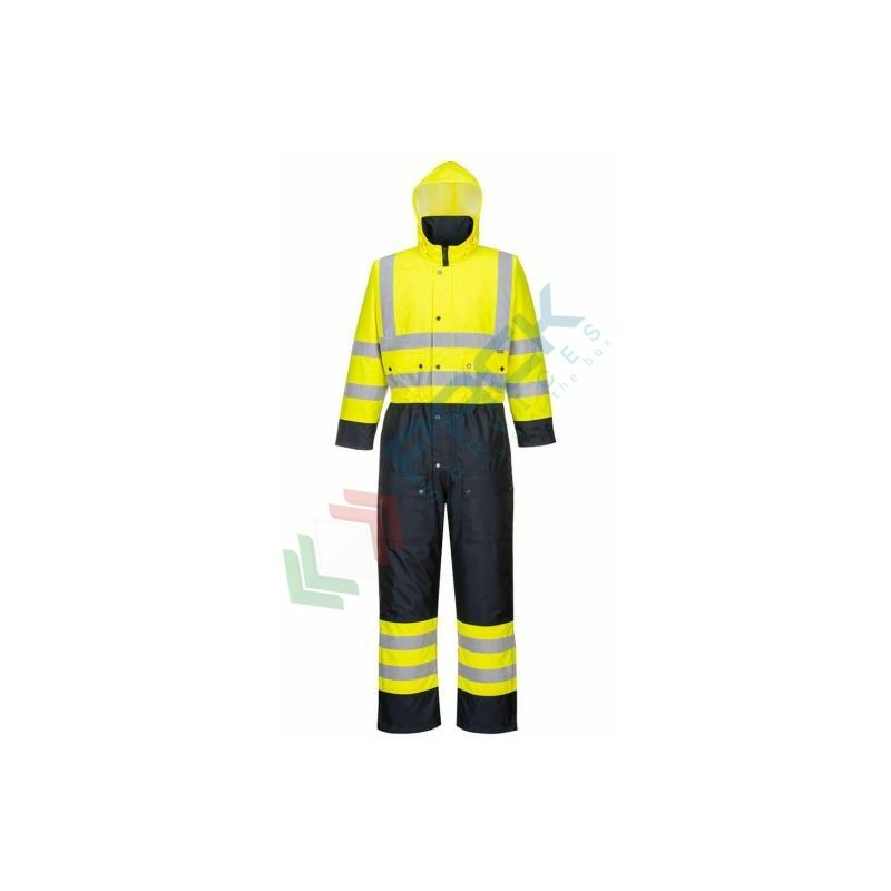 Tuta bicolore Hi-Vis - foderata