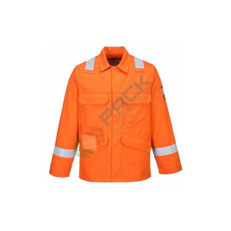 Giacca da lavoro ignifuga con bande Hi-Vis (Bizflame Plus)