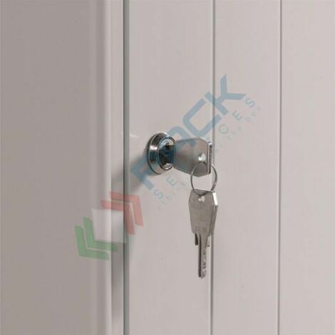 Armadio sporco pulito 2 vani, 100 x 50 x 180 cm, serratura