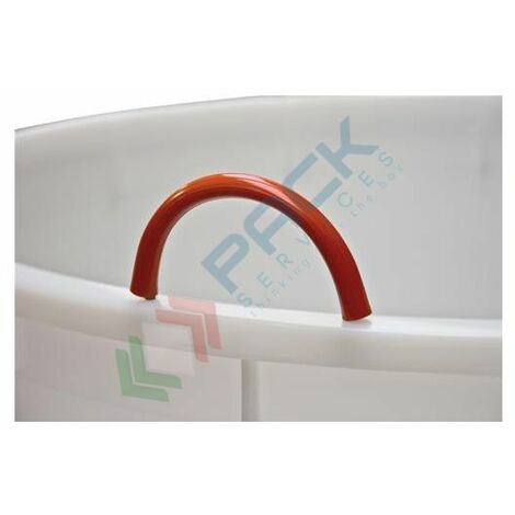 Rubinetto Plastica Per Mastelli Vino - Attacco 1 Pollice Alimentare Con Becco Girevole | Bianco