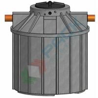 Serbatoio acqua piovana 1200 Lt, elettropompa 0,8 Kw/1,1 Hp