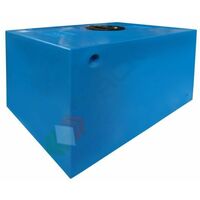 Serbatoio acqua in plastica (PE), parallelepipedo orizzontale, capacità 65 Lt, Mis. 400 L x 540 P x 320 H mm, colore azzurro