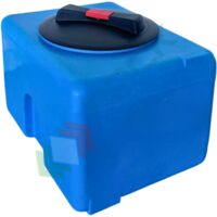 Serbatoio acqua in plastica (PE), parallelepipedo verticale, capacità 30 Lt, Mis. 300 L x 410 P x 280 H mm, colore azzurro