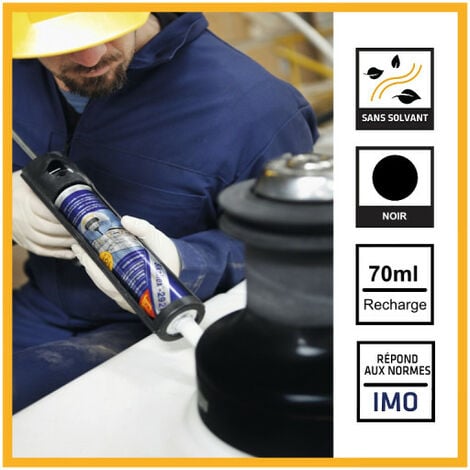 Colle mastic marine SIKA Sikaflex 291i - Noir - Mini recharge 70ml