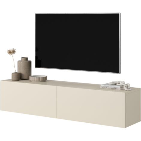 Selsey BISIRA - Mueble TV gris beige 140 cm