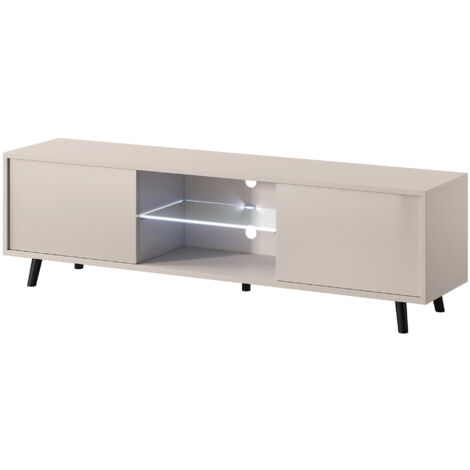 Selsey LEFYR - Armario RTV, Gris beige, 140 cm