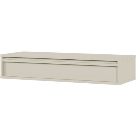 Selsey EVO - Consola - 90 cm - con cajón - suspendida - gris beige