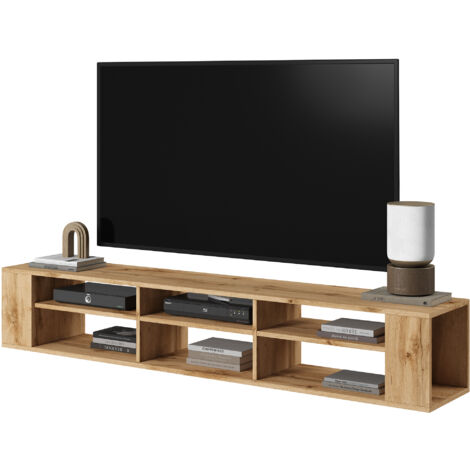 Selsey Gusto - Mueble TV - Blanco Mate - 137 Cm - Con Iluminación LED