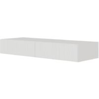 Selsey VELDIO - Tocador suspendido con 2 cajones - 110 cm blanco