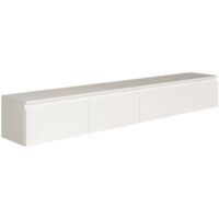 Selsey BEMMI -Mueble de TV suspendido con 2 puertas -200 cm -blanco