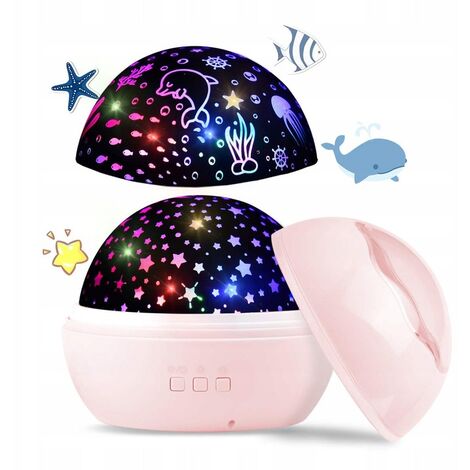 Perle Rare Projecteur De Ciel Etoile A Led Veilleuse Pour Bebe Lampe De Projection 2 En