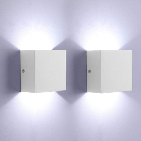 DEL Mur Lampes Interrupteur Salon Chambre Lampes Lumière Effet Argent Couleurs 