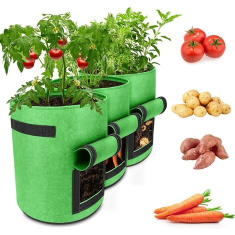 5PCS de pommes de terre Grow Bags Tomato PLANT Sacs maison jardin légumes Plantes Récipient 