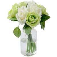 36 Têtes De Fleurs De Soie Artificielle Bouquet Mariage Maison Salle Outdoor bouquet décoration