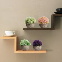 Perle Rare Plantes Vertes Artificielles Retro Semi Circulaire Herbe Boule Plante Bonsai Decoration Fausses Fleurs En