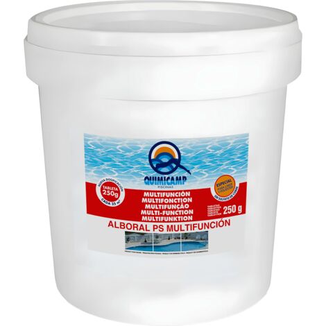 Alboral PS Multifunción Tabletas SB 25 kg – Cloro sin cobre para liner (Quimicamp)