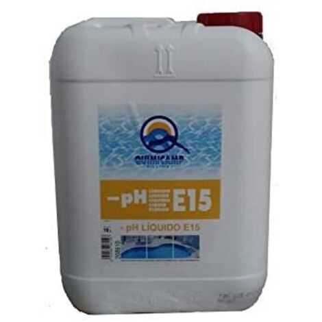 Reductor de pH, - pH líquido E15, 10 L. Quimicamp.