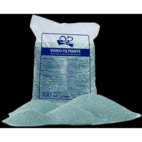 Vidrio filtrante QP 0,6-1,2 mm. Saco 20 kgs.
