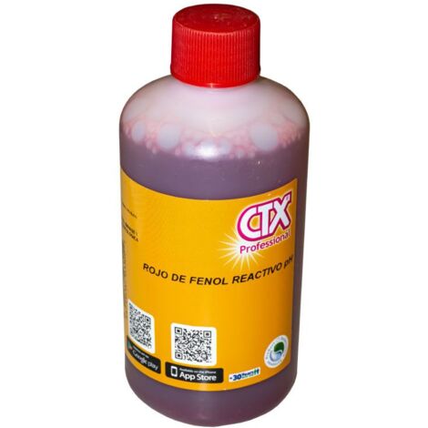 Rojo de Phenol. Botella 250 ml reactivo para pH (1/2)