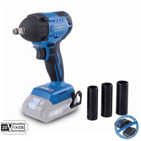 Schlagschrauber 1/2 Burstenloser 20V ohne Akku ixes Scheppach bc-iw350-x (1/5)