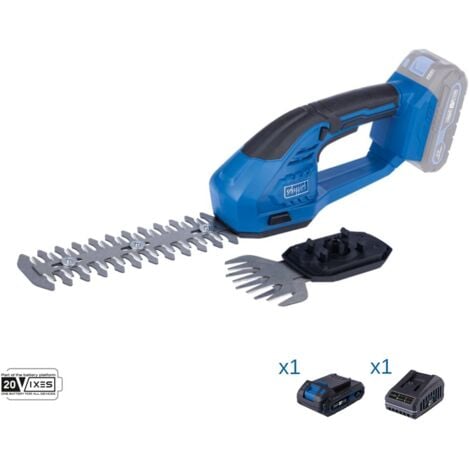 Gras und Heckenschere 20V 1 akkus 2.0Ah + Ladegeraet ixes chtgs200x