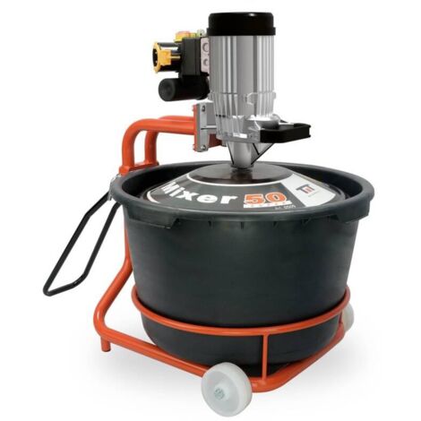 Mischer leim mortel mit schneebesen und eimer 230V 65L Battipav mixer 50 super