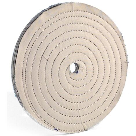 200x25mm Baumwoll-Schwabbelscheibe 'A' (fest) – Made In Germany, Für Polierarbeiten