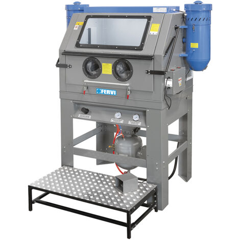Drucksandstrahlgerat mit 2x230 V Absauggeraten Fervi 0605 (1/4)