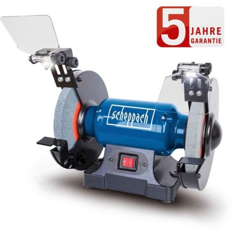 Schleifmaschine mit 8" 200mm Doppelstein und LED-Licht 500W Scheppach SM200L