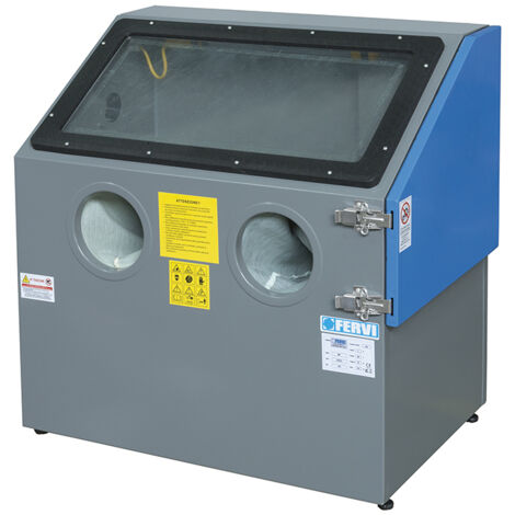 SANDSTRAHLKABINE SANDSTRAHLER BANK MIT SANDSTRAHLPISTOLE FERVI 0487