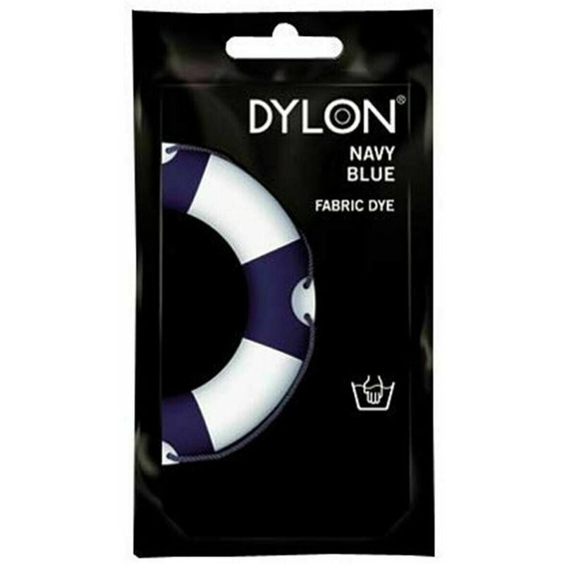 DYLON Hand Fabric Dye Sachet for Clothes & Soft Furnishings, 50g, Navy Blue
