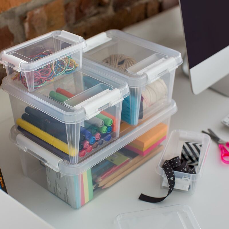 SmartStore Storage Box with Clip Lid for Home, 1.5L