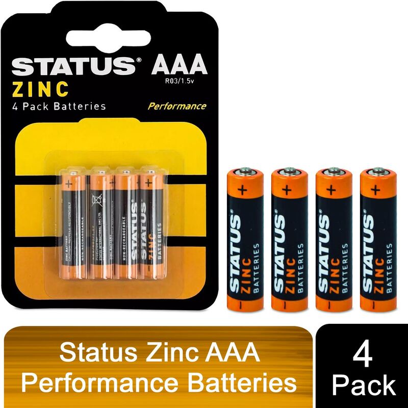 AAA Zinc Chloride Batteries, 24 Pack