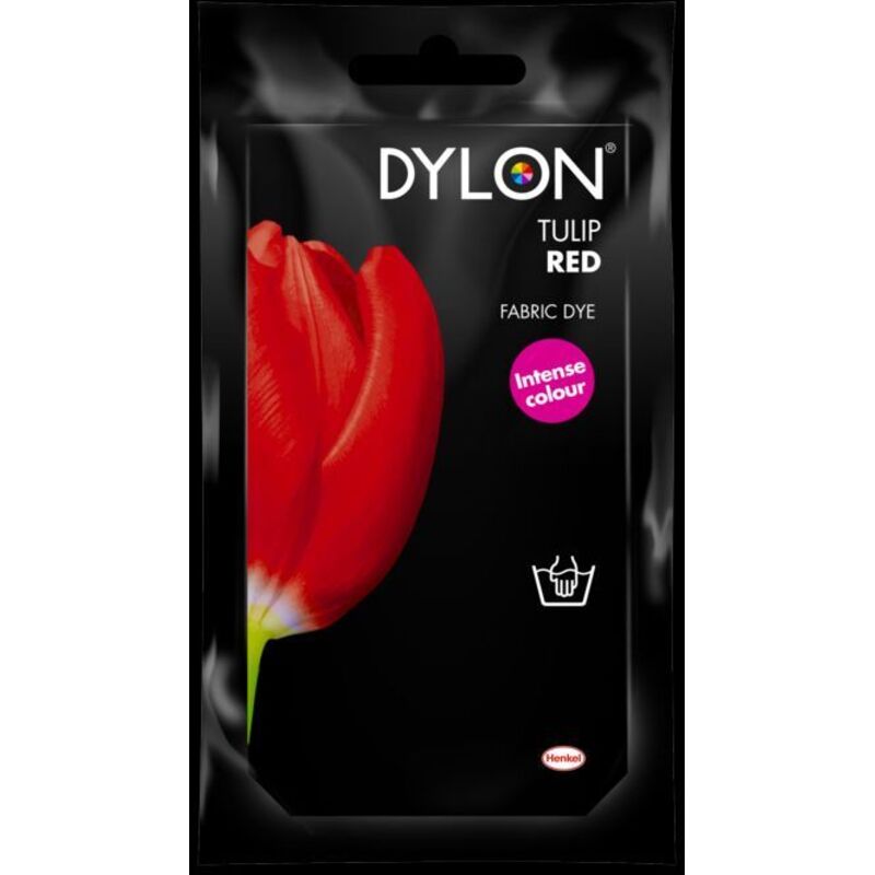 DYLON Hand Fabric Dye Sachet, Tulip Red, 50g
