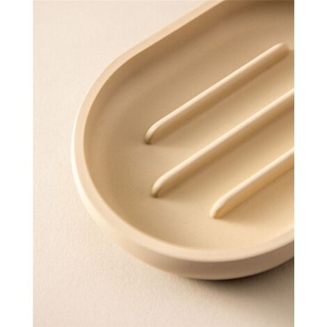 COSMIC Saona Soap Dish  Elegant Resin Sink Accessory for Bars in Blossom Color
