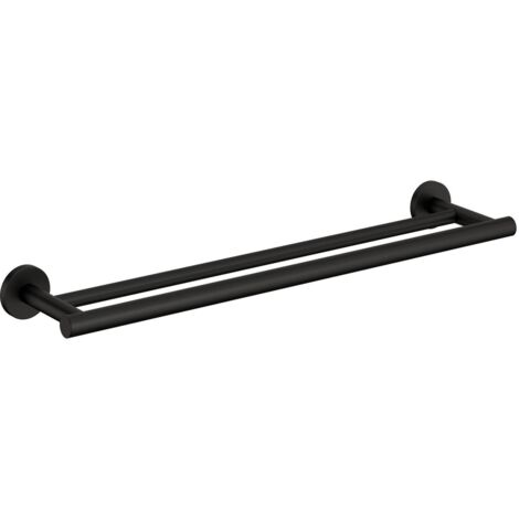 COSMIC Double Towel Rack Matt Black Architect Sp (60cm) (1/3)