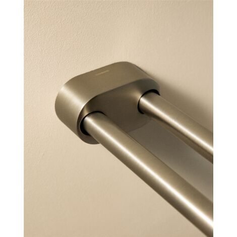 COSMIC Architect Swivel Towel Rack  2-Arm Chrome Metal Wall Holder w/ Screws