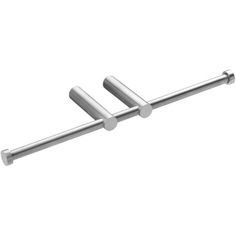 COSMIC Double Paper Holder Without Cover Matt Stainless Steel Logic (1/5)